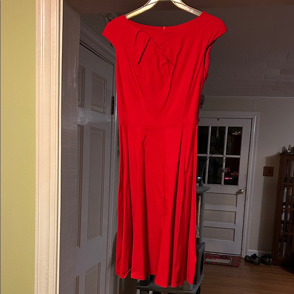 Elegant Red Women's Dress